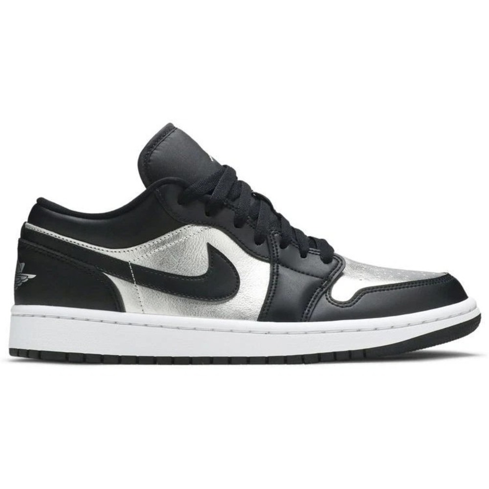 Womens Size 12 - Air Jordan 1 Low SE Silver/Black Shoes Sneakers DA5551-001  NEW